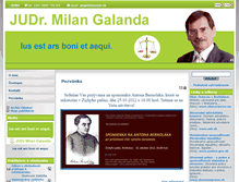 Tablet Screenshot of milangalanda.webinfo.sk